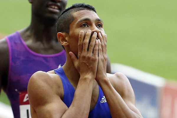 South Africa's Wayde van Niekerk after his victory (Getty Images)