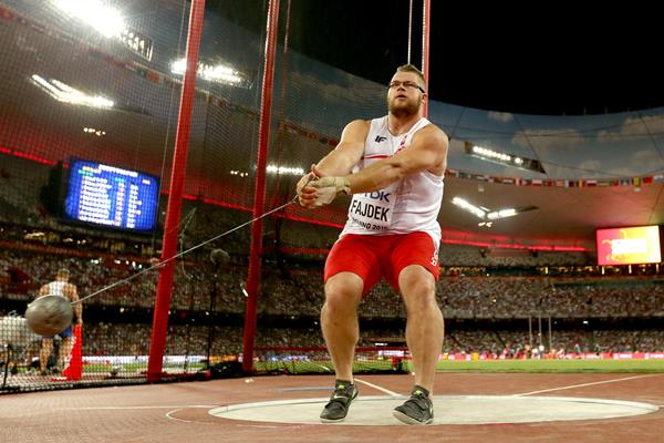 Poland's Pawel Fajdek competes in the men's hammer final during day two of the IAAF World Championships, Beijing 2015 at Beijing National Stadium on August 23, 2015 (Getty Images)
