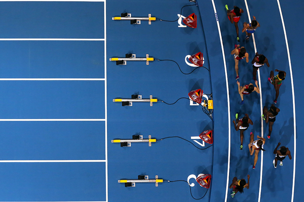 Athletes in action at the IAAF World Indoor Championships (Getty Images)