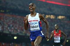 Mo Farah on his way to winning the 10,000m at the IAAF World Championships, Beijing 2015 (Getty Images)