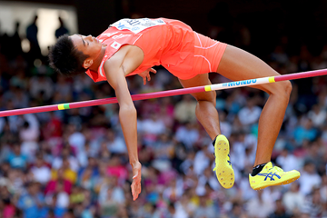 Yuji Hiramatsu in the high jump at the IAAF World Championships Beijing 2015 (Getty Images)