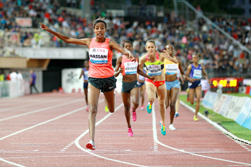Sifan Hassan wins the 1500m at the IAAF Diamond League meeting in Lausanne (Victah Sailer)
