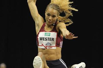 Alexandra Wester at the ISTAF Indoor 2016 meeting in Berlin (Jean-Pierre Durand)