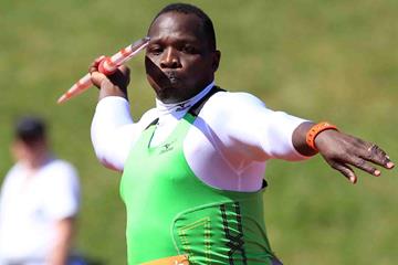 Julius Yego at the IAAF Diamond League meeting in Birmingham (Jean-Pierre Durand)