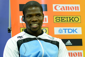 Baboloki Thebe at the press conference for the IAAF World U20 Championships Bydgoszcz 2016 (Getty Images)
