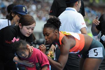 Tianna Bartoletta at the 2015 Seiko Golden Grand Prix in Kawasaki (Getty Images)