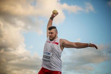 Konrad Bukowiecki in the shot put at the IAAF World U20 Championships Bydgoszcz 2016 (Getty Images)