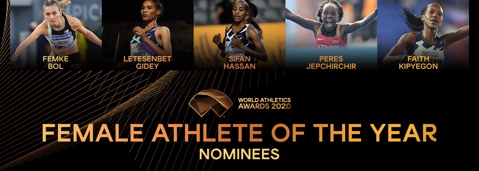 Nominees announced for Female World Athlete of the Year 2020 News