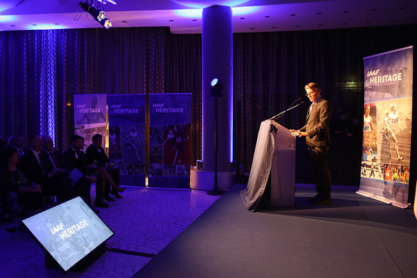 IAAF President Sebastian Coe at the IAAF Heritage reception in Monaco (Giancarlo Colombo)