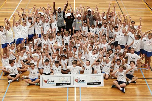 The launch of the IAAF Nestle Healthy Active Kids Athletics in Melbourne (Getty Images)