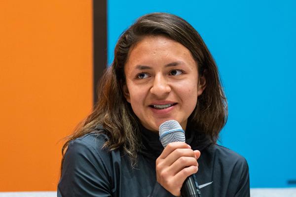 Ecuadorian race walker Glenda Morejon (Philippe Fitte)