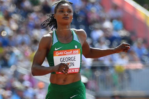 Nigerian sprinter Patience Okon-George at the Commonwealth Games (AFP/Getty Images)