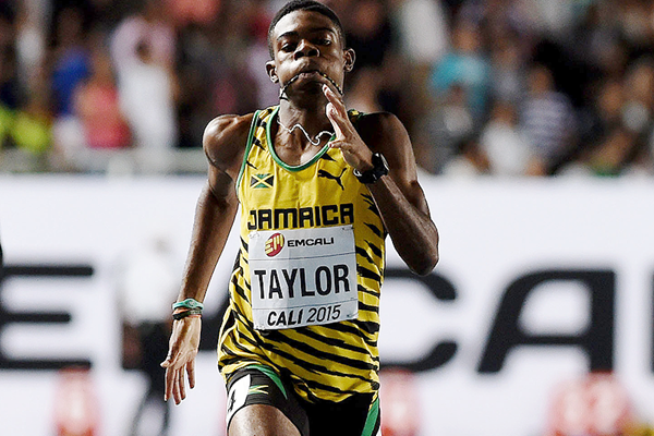 Christopher Taylor on his way to winning the 400m at the IAAF World Youth Championships, Cali 2015 (Getty Images)