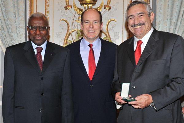 Lamine Diack, HSH Prince Albert II, Pierre Weiss (Gaëtan Luci)