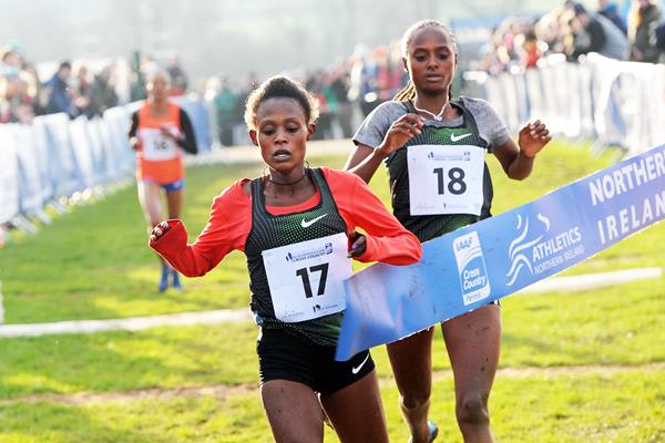 Meskerem Mamo takes a narrow victory in Dundonald (Mark Shearman)