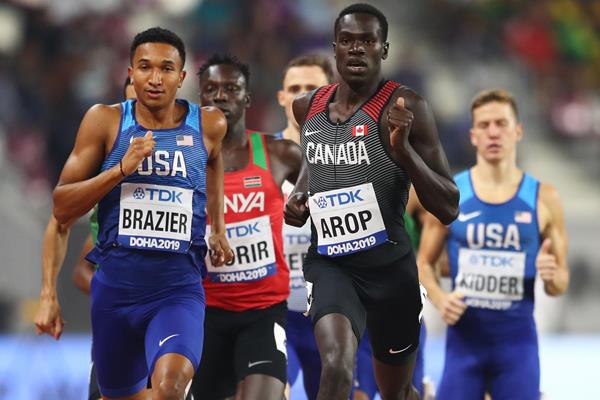 Canada's Marco Arop in action in the 800m at the World Athletics Championships Doha 2019 (Getty Images)