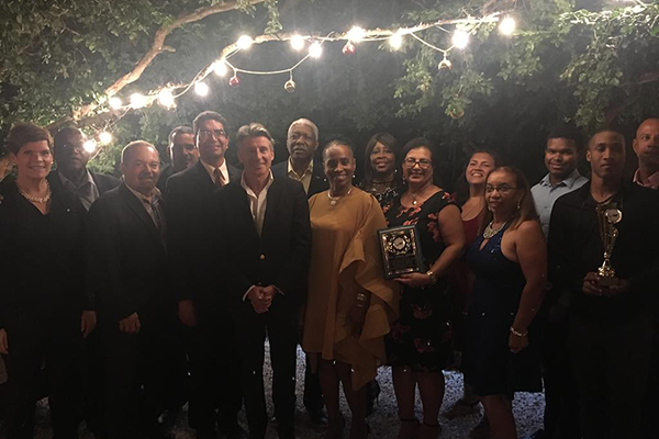 IAAF President Sebastian Coe during his visit to Aruba (IAAF)