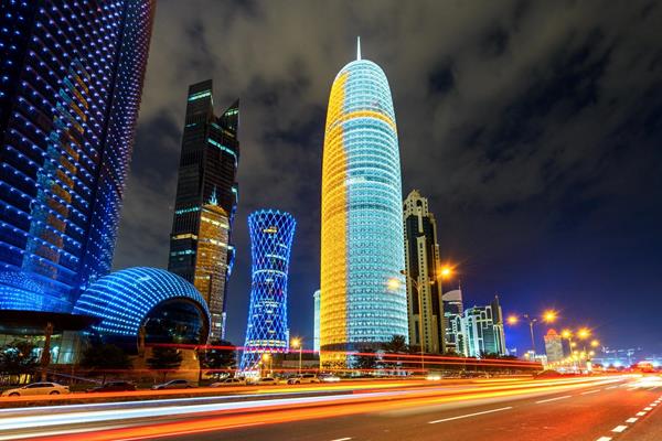 Along the course of the 2019 World Championships midnight marathon (LOC)