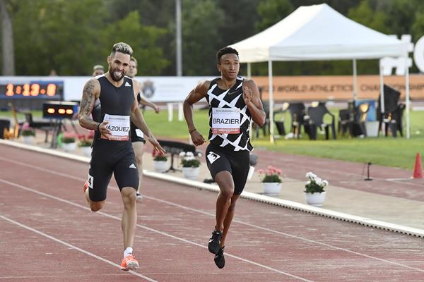 Wesley Vasquez and Donavan Brazier in the Szekesfehervar 600m (Organisers)