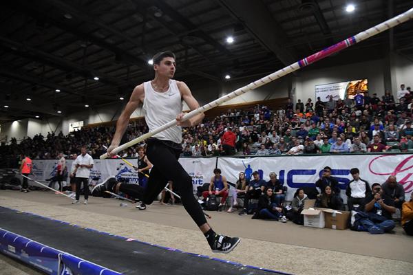 Jacob Wooten at the Pole Vault summit in Reno (Kirby Lee)