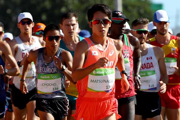 Japan's Daisuke Matsunaga in action in the 20km race walk at the Rio 2016 Olympic Games (Getty Images)