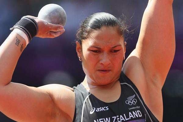 Valerie Adams in the shot at the London 2012 Olympic Games (Getty Images)