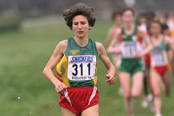 Portugal's Albertina Diaz at the 1994 World Cross Country Championships (Getty Images)