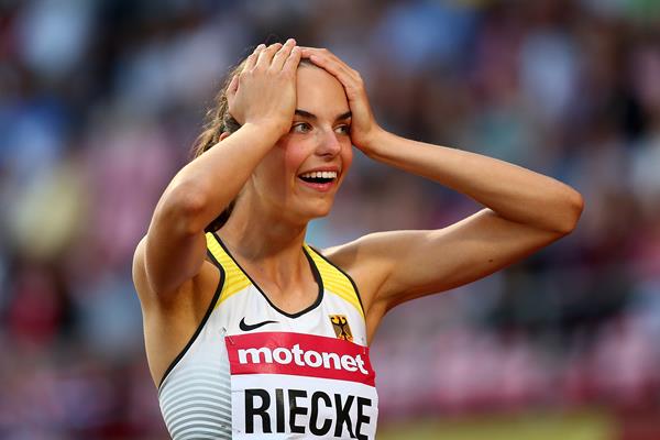 Lea-Jasmin Riecke, the long jump winner at the IAAF World U20 Championships Tampere 2018 (Getty Images)