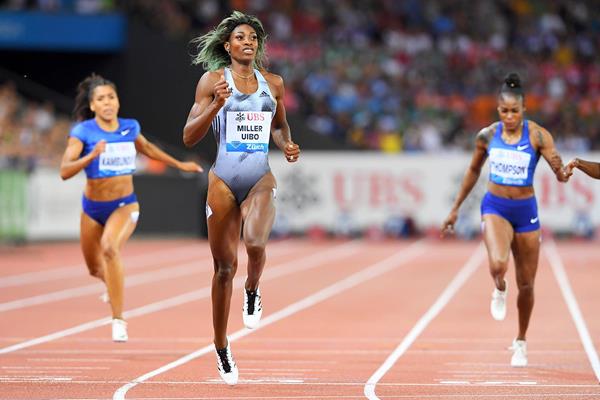 Shaunae Miller-Uibo wins the 200m at the IAAF Diamond League final in Zurich (Jiro Mochizuki)