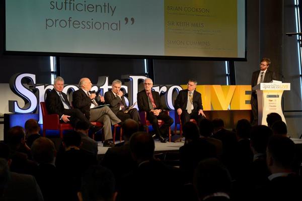 IAAF Council Member Helmut Digel speaks at the SportsPro Live conference (Organisers)