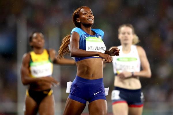 Dalilah Muhammad wins the 400m hurdles at the Rio 2016 Olympic Games (Getty Images)