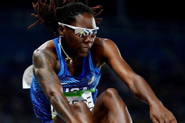 Brittney Reese in the long jump at the Rio 2016 Olympic Games (Getty Images)