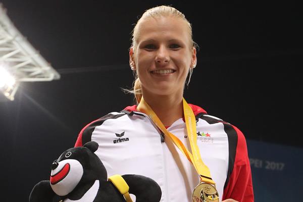 World University Games heptathlon champion Verena Preiner of Austria in Taipei City (Organisers)