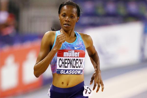 Beatrice Chepkoech at the World Indoor Tour meeting in Glasgow (Getty Images)