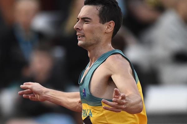 Harry Summers wins the 10,000m at the Oceanian Championships in Townsville (Getty Images)
