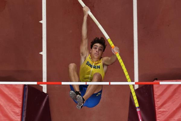 Silver medallist Armand Duplantis at the IAAF World Athletics Championships Doha 2019 (Getty Images)