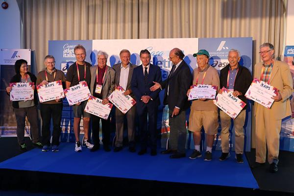 Journalists who have covered each of the IAAF's 16 World Championships (Giancarlo Colombo)