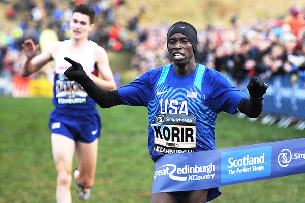 Leonard Korir wins in Edinburgh (Mark Shearman)