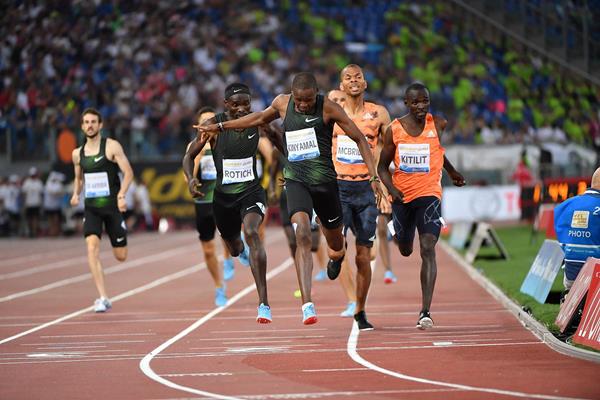Another Diamond League victory for Wyclife Kinyamal, this time in Rome (Hasse Sjogren)
