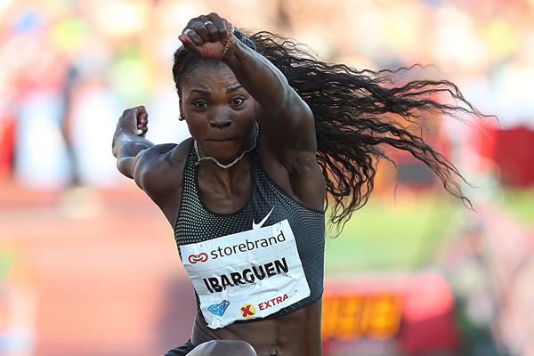 Caterine Ibarguen in Oslo (Giancarlo Colombo)