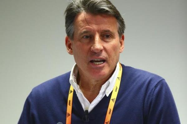 IAAF President Sebastian Coe at the press conference for the IAAF/Cardiff University World Half Marathon Championships Cardiff 2016 (Getty Images)