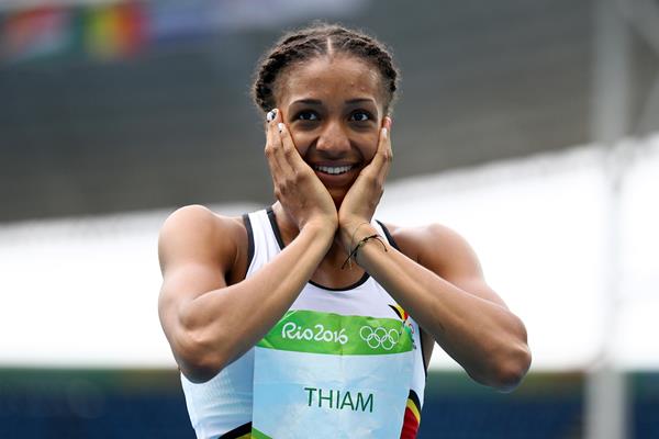 Nafissatou Thiam during the heptathlon at the Rio 2016 Olympic Games (Getty Images)