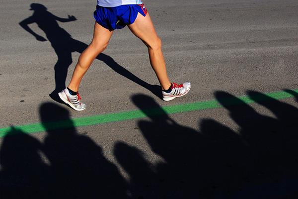 An athlete in action at the IAAF World Race Walking Cup (Getty Images)