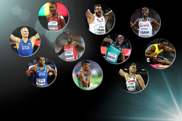 The nominees for the men's 2017 IAAF Athlete of the Year award (Getty Images)