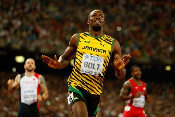 Usain Bolt wins the 200m at the IAAF World Championships, Beijing 2015 (Getty Images)