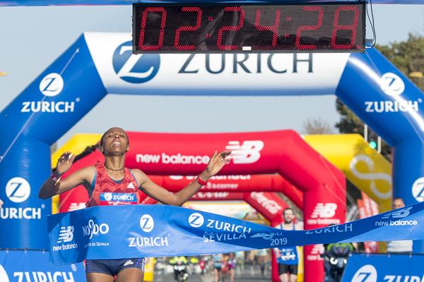 Guteni Shone breaks the race record at the Seville Marathon (Organisers)