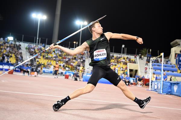 Thomas Rohler supreme again in the javelin at the IAAF Diamond League meeting in Doha (Hasse Sjogren)