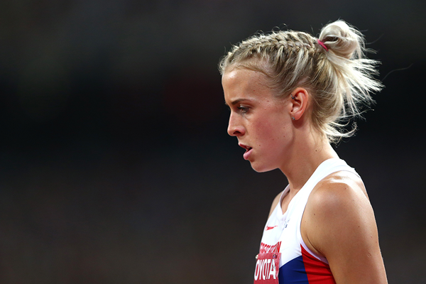 British 800m runner Lynsey Sharp at the IAAF World Championships Beijing 2015 (Getty Images)