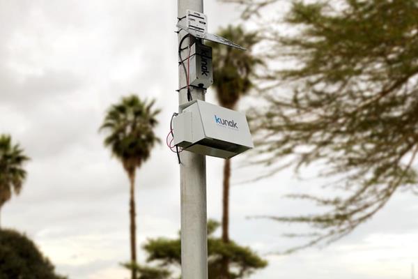 The Kunak air quality monitor at Kasarani Stadium in Nairobi (World Athletics)