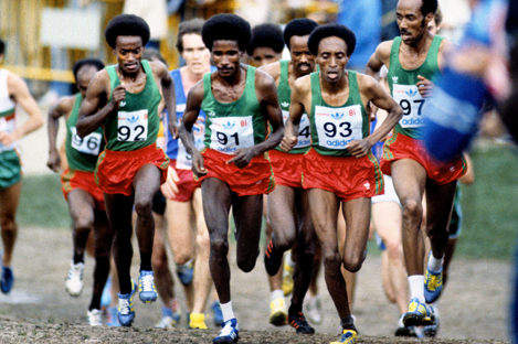 The senior men's race at the 1981 IAAF World Cross Country Championships in Madrid (Mark Shearman)